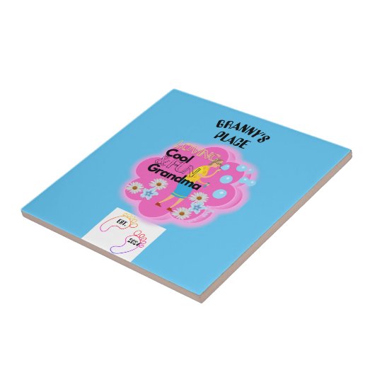 Retro 70er Granny's Place Fliese (Seite)