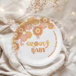 Retro 70er Groovy Babydusche Pappteller<br><div class="desc">Retro 70er Groovy Babydusche Servietten Papier Teller Matching Artikel sind verfügbar.</div>