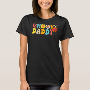 Retro 70er Groovy Daddy Matching Family 1st Birthd T-Shirt