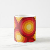 Retro 70er Groovy Geometric Circles Kaffeetasse (Mittel)