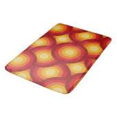 Retro 70er Groovy Geometric Overlapping Circles Badematte (Schrägansicht)