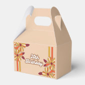 Retro 70er Groovy Hippie Blume Vielen Dank Geschenkschachtel (Rückseite)