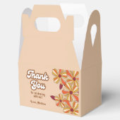 Retro 70er Groovy Hippie Blume Vielen Dank Geschenkschachtel (Geöffnet)