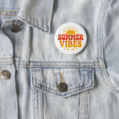 Retro 70er Groovy Sommer Stimmung Sonnenschein Button (Beispiel)
