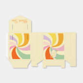 Retro 70er Groovy Wave Blume Vielen Dank Geschenkschachtel (Ungefaltet)