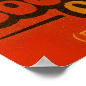 Retro 70er Halloween Hexe Poster (Ecke)