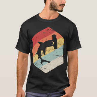 Retro 70er Hammerhai-Symbol Freund Freund T-Shirt