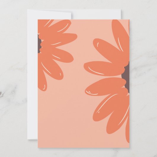 Retro-70er-Hippie-BRAUTPARTY Einladung (Rückseite)