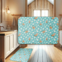 RETRO 70er Hippy Daisy Mod Butterfly Aqua Blue Dor