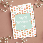 Retro 70er Hippy Valentine's Day Karte