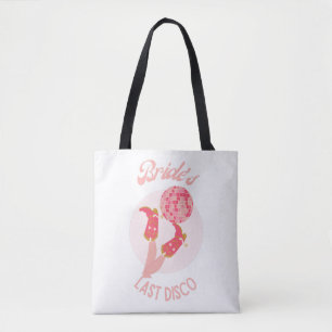 Retro 70er-Jahre Braut - Letzte Disco-Junggesellin Tasche
