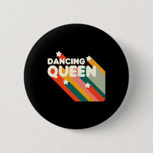 Retro 70er Jahre Dancing Queen Shirt Vintage Danci Button