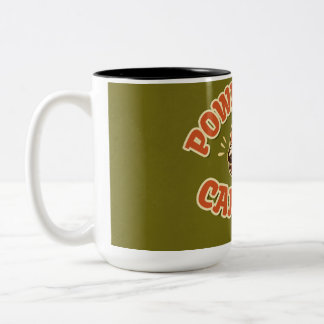 Retro-70er-Jahre-Kaffeekannen-Grafik-Mug – Grumpy Zweifarbige Tasse