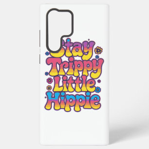 Retro 70er Jahre Stay Trippy Little Hippie Kunst Samsung Galaxy Hülle