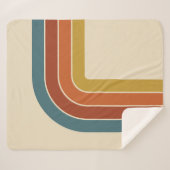 Retro-70er-Kurve Sherpadecke (Vorderseite (Horizontal))