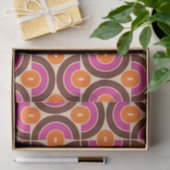 Retro 70er Mid Mod Geometric Muster Seidenpapier (Geschenk)
