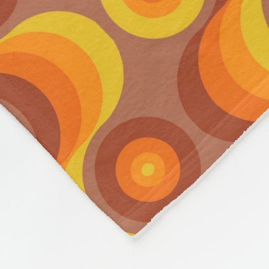 Retro/70er MusterChic Fleecedecke (Ecke)