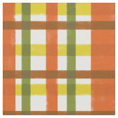 Retro 70er orange Gelb kariertes Funky Stoff (Nahaufnahme)