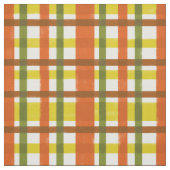 Retro 70er orange Gelb kariertes Funky Stoff (Muster)
