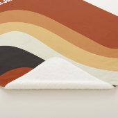 Retro 70er Orange Groovy Hippie Personalisiert Sherpadecke (3/4)