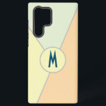 Retro-70er-Pastellfarbblock Dreieck-Monogramm Samsung Galaxy Hülle<br><div class="desc">Dieses Retro-Vibes inspiriert Farbblock Dreiecke Muster ist ein Muss haben!! Mit ästhetischen großen Dreiecken in Weiß-, Gelb- und Orange-Farbtönen bringt es einige stilvolle und elegante nostalgische Gefühle zurück. Mit seiner Farbpalette im 70er-Format wird dieses kleine Gehäuse seine Aufgabe erfüllen, indem es Ihr Smartphone vor allen Gefahren schützt, aber auch dafür...</div>