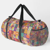 Retro 70er Patchwork Duffle Bag (Rechte Ecke)