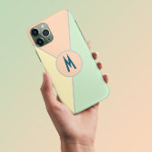 Retro-70er pfirsichfarben aquamarinen Pastellfarbb Case-Mate iPhone Hülle