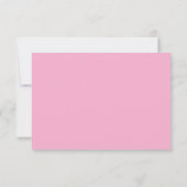 Retro 70er Pink und Red Neon Wedding RSVP Card (Rückseite)