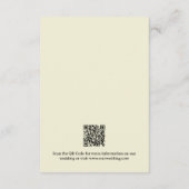 Retro 70er Pop Art Comic Book Wedding QR Code Begleitkarte (Rückseite)