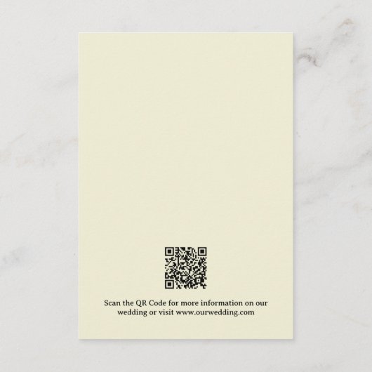 Retro 70er Pop Art Comic Book Wedding QR Code Begleitkarte (Rückseite)