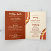 Retro 70er Rainbow Groovy Arch Foto Programm (Innenseite)