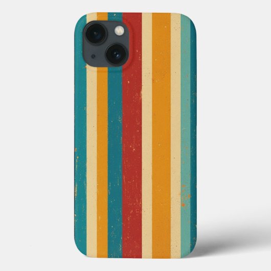 Retro 70er Regenbogenstreifen Vintage iPhone-Hülle Case-Mate iPhone Hülle (Rückseite)