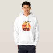 Retro 70er Rollschuh Kapuzenpullover Hoodie (Vorne ganz)