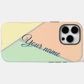 Retro 70er Rosa Muster für aquamarine Pastellfarbe Case-Mate iPhone Hülle (Rückseite (Horizontal))