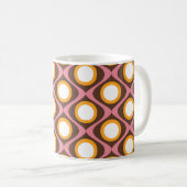 Retro-70er-Rundwellenmuster Kaffeetasse (VorderseiteRechts)