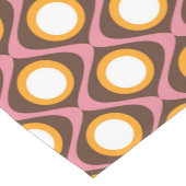 Retro-70er-Rundwellenmuster Kurzer Tischläufer (Ecke)