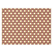Retro-70er-Rundwellenmuster Tischdecke (Vorderseite (Horizontal))