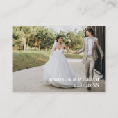 Retro 70er Sage Green Wedding Website Qr Code Begleitkarte (Rückseite)