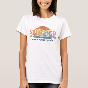 Retro 70er Sommer Sonnenuntergang erinnert mich da T-Shirt