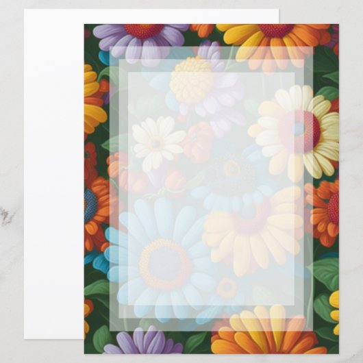 Retro 70er Stil farbenfrohe Gänse (Vorne/Hinten)