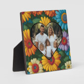 Retro 70er Stil farbenfrohe Moderatoren personalis Fotoplatte (Vorderseite)