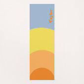 RETRO 70er-Stil Yogamatte (Vorderseite)