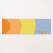 RETRO 70er-Stil Yogamatte (Vorderseite (Horizontal))