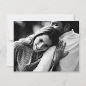 Retro 70er Streifen Arch Save The Date (Rückseite)