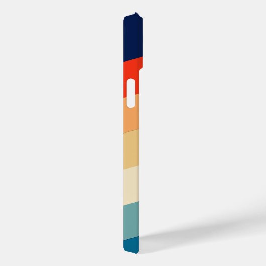 Retro 70er Streifen Groovy Farbblock Personalisier Case-Mate iPhone Hülle (Rückseite / Rechts)