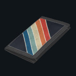Retro 70er Streifen Tri-fold Geldbeutel<br><div class="desc">Retro 70er Streifen Brieftasche</div>