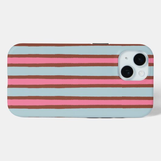 Retro 70er Strip Tough Phone Case (Rückseite (Horizontal))