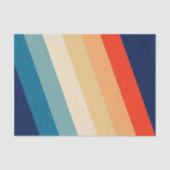 Retro 70er Stripes Groovy Seidenpapier (Vorderseite)