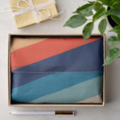 Retro 70er Stripes Groovy Seidenpapier (Geschenk)