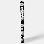 Retro 70er Style Blume Monochrome Muster Case-Mate iPhone Hülle (Rückseite / Links)